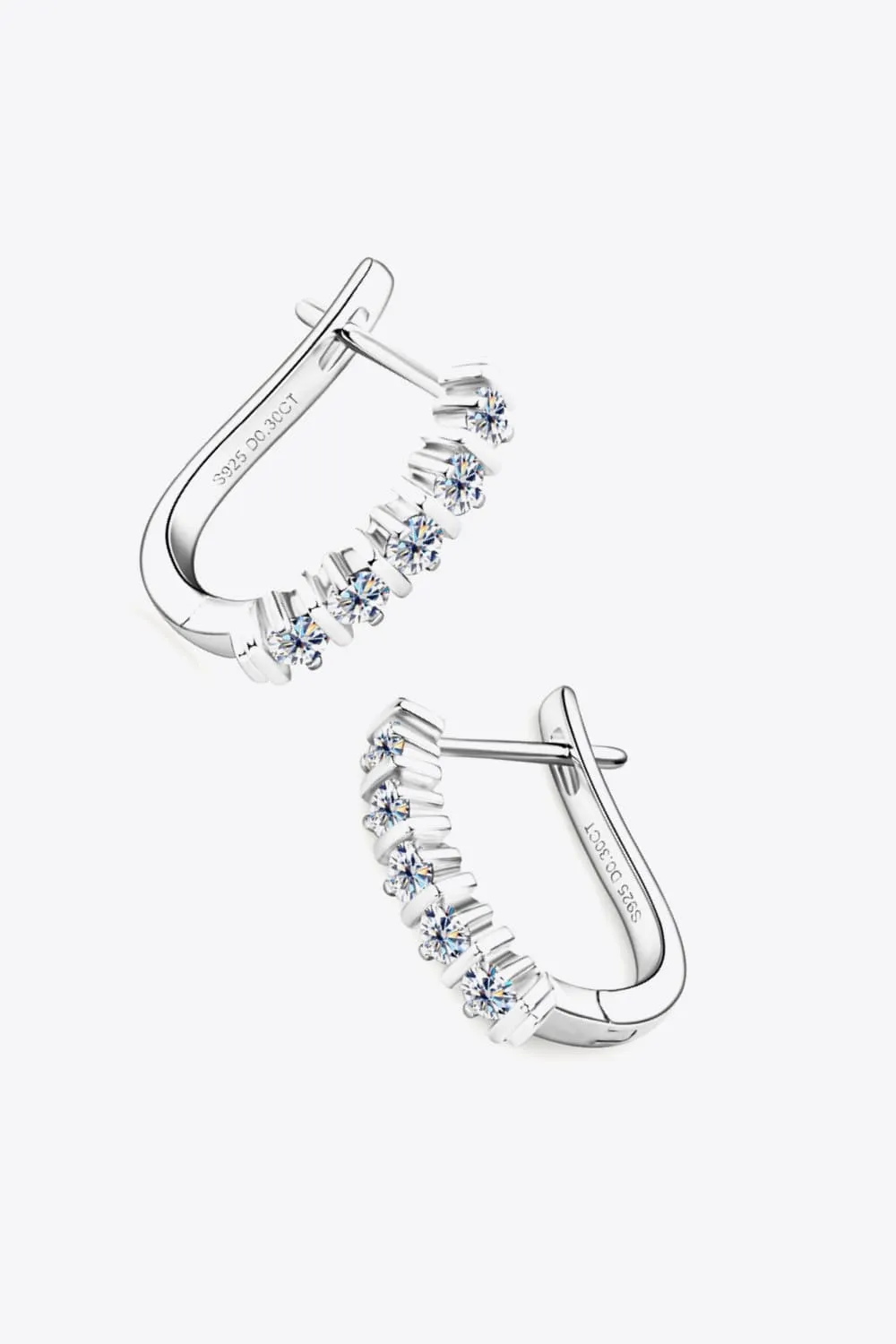 Moissanite 925 Sterling Silver Earrings, image 3