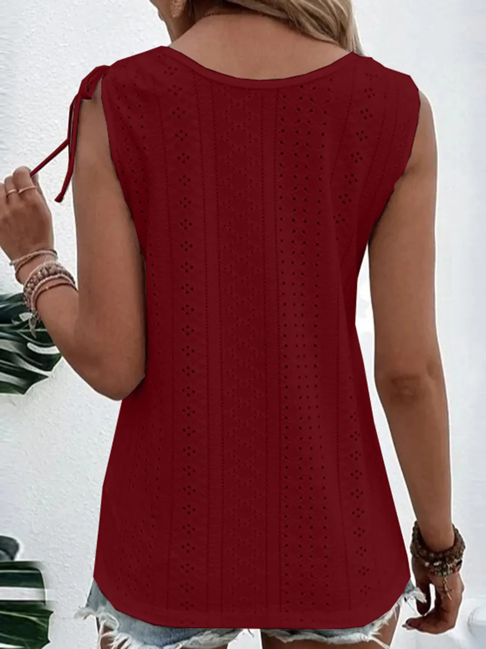 Full Size Scoop Neck Sleeveless Tank Top, image 3