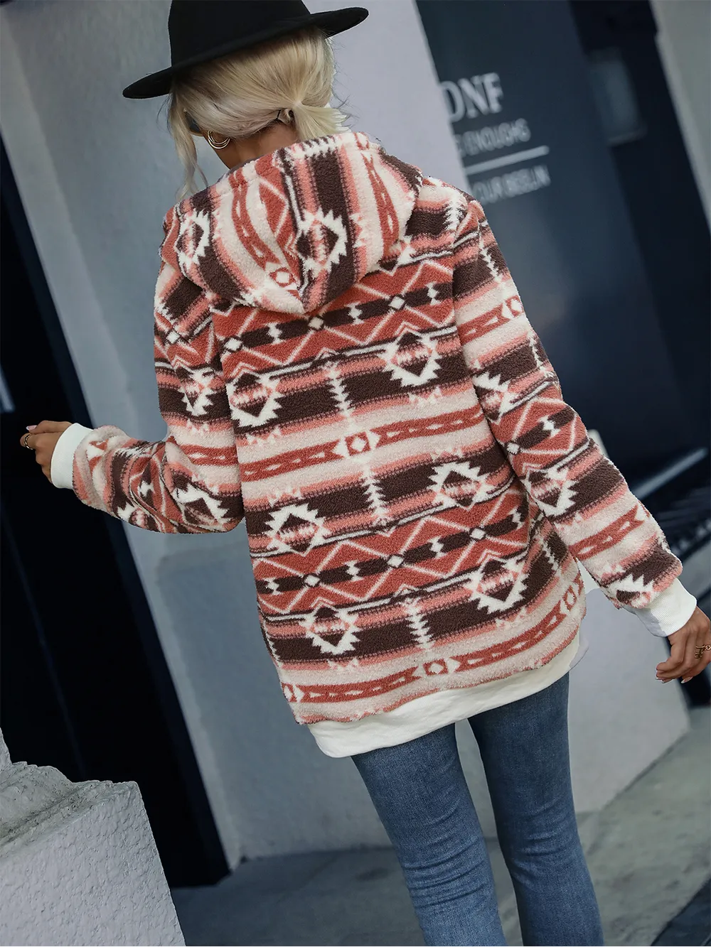 Quarter-Zip Long Sleeve Hoodie, image 2