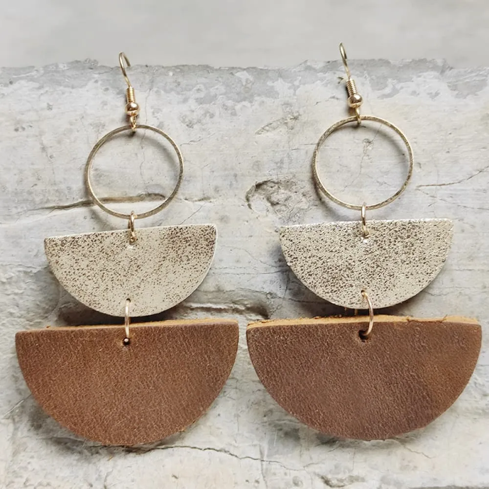 Geometrical Shape Dangle Earrings, image 6