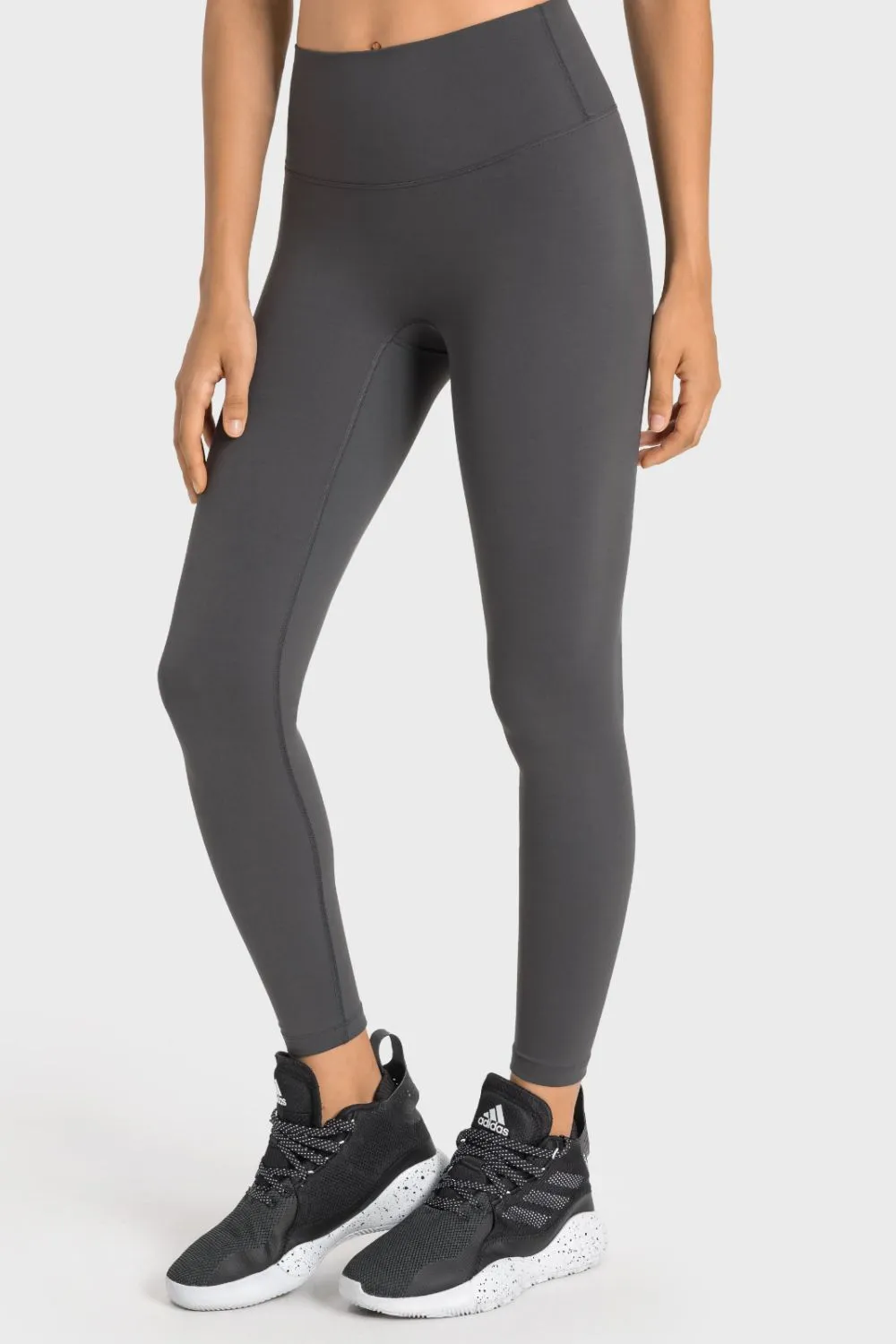 High-Rise Wide Waistband Yoga Leggings, image 5