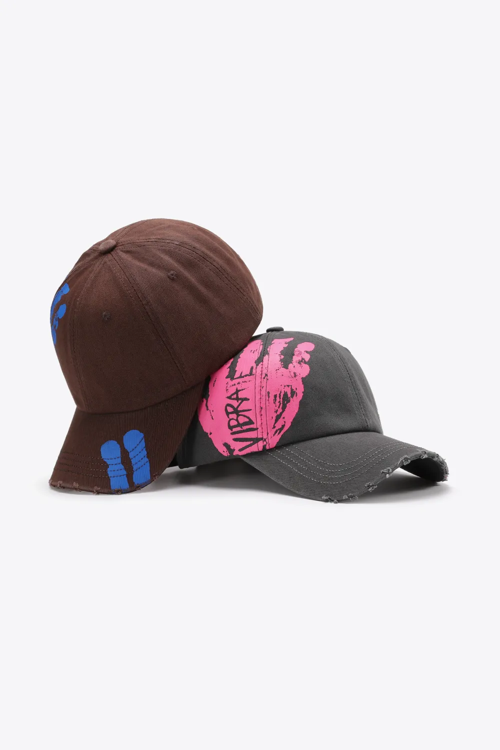 VIBRA Graphic Distressed Adjustable Baseball Cap, image 25