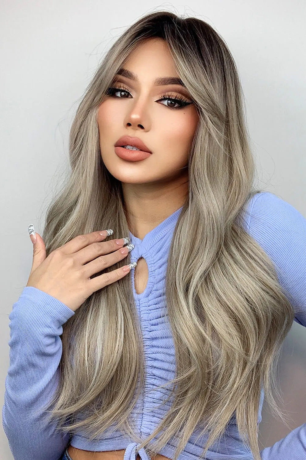 Full Machine Long Wave Wigs 26'', image 3