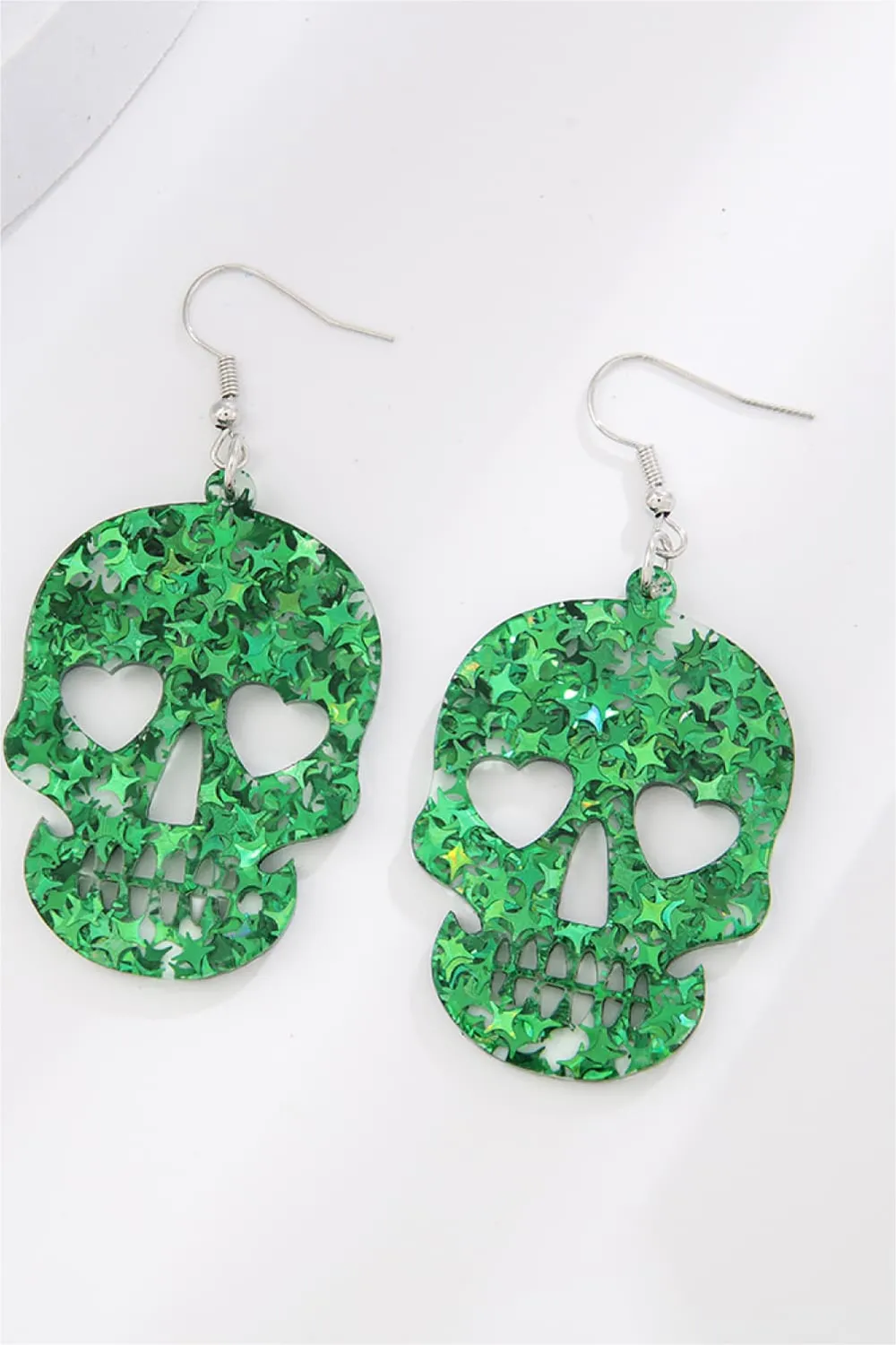 Acrylic Skull Drop Earrings, image 9