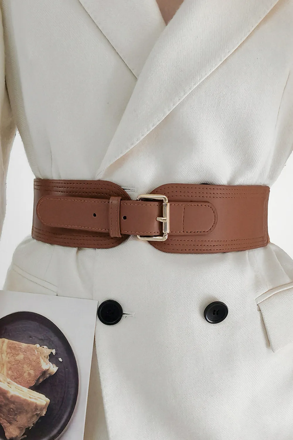 Elastic Wide PU Belt, image 4