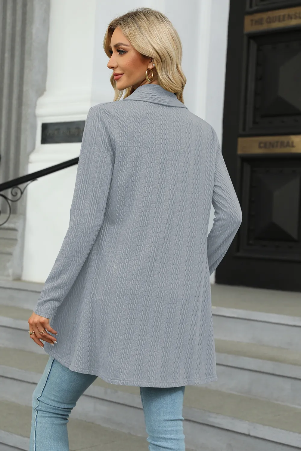 Open Front Long Sleeve Cardigan, image 18