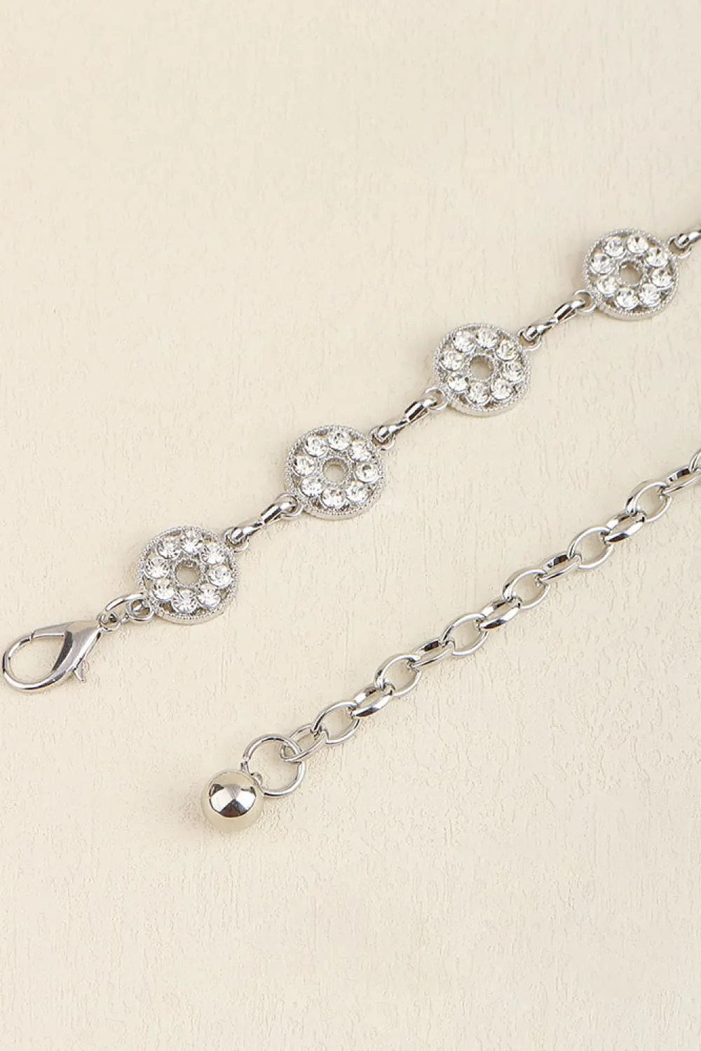 Rhinestone Decor Zinc Alloy Belt, image 3