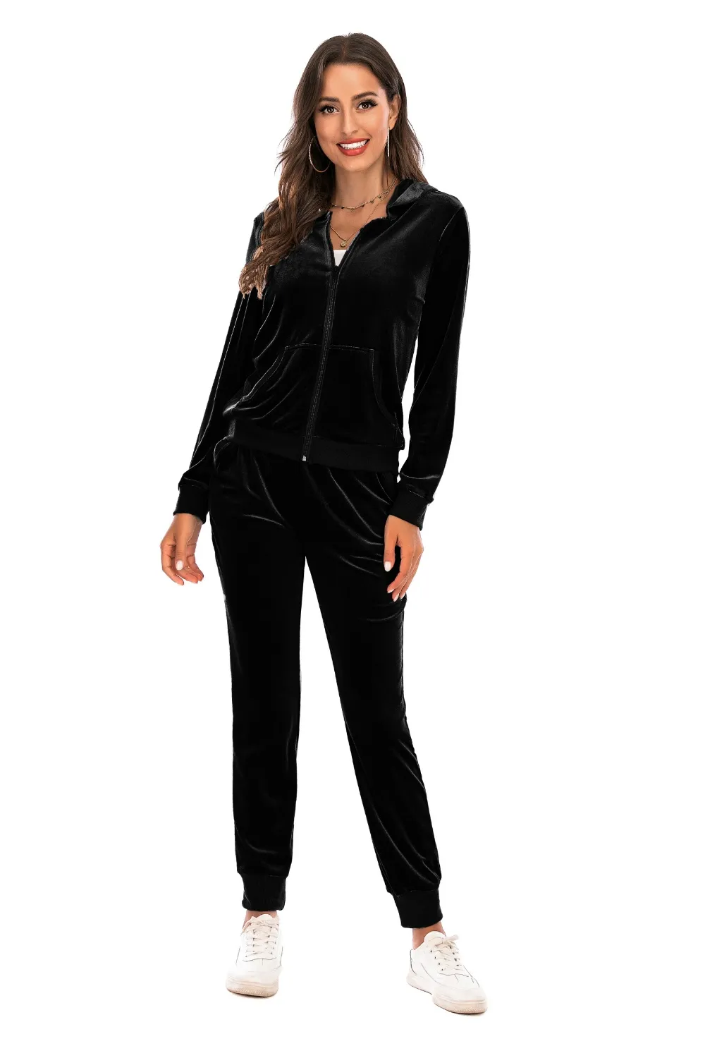 Zip-Up Hooded Jacket and Pants Set, image 10