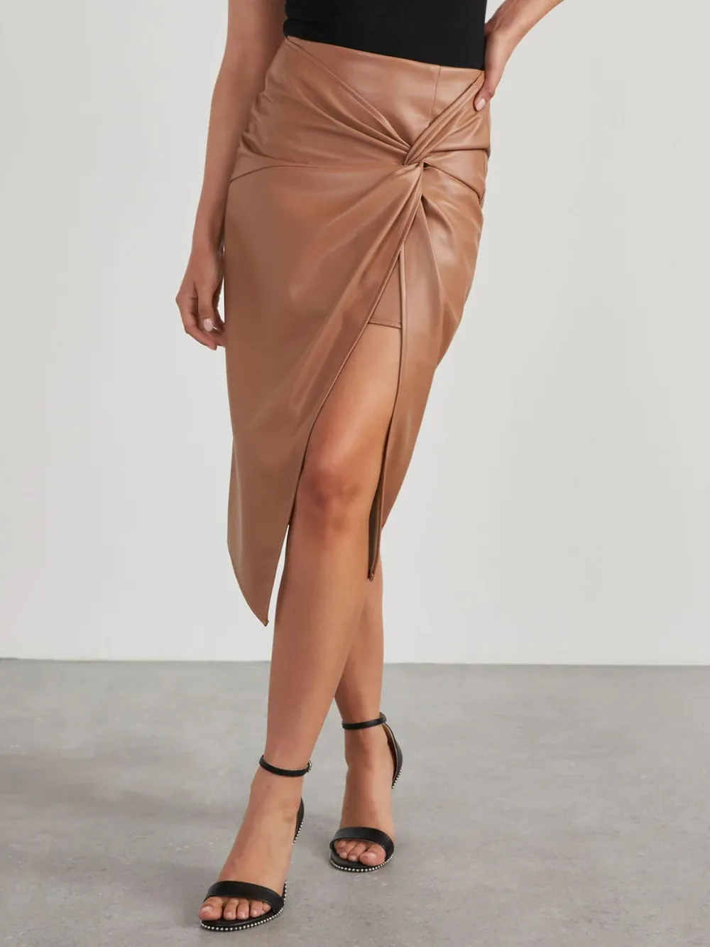Twist Detail High Waist Skirt, image 2