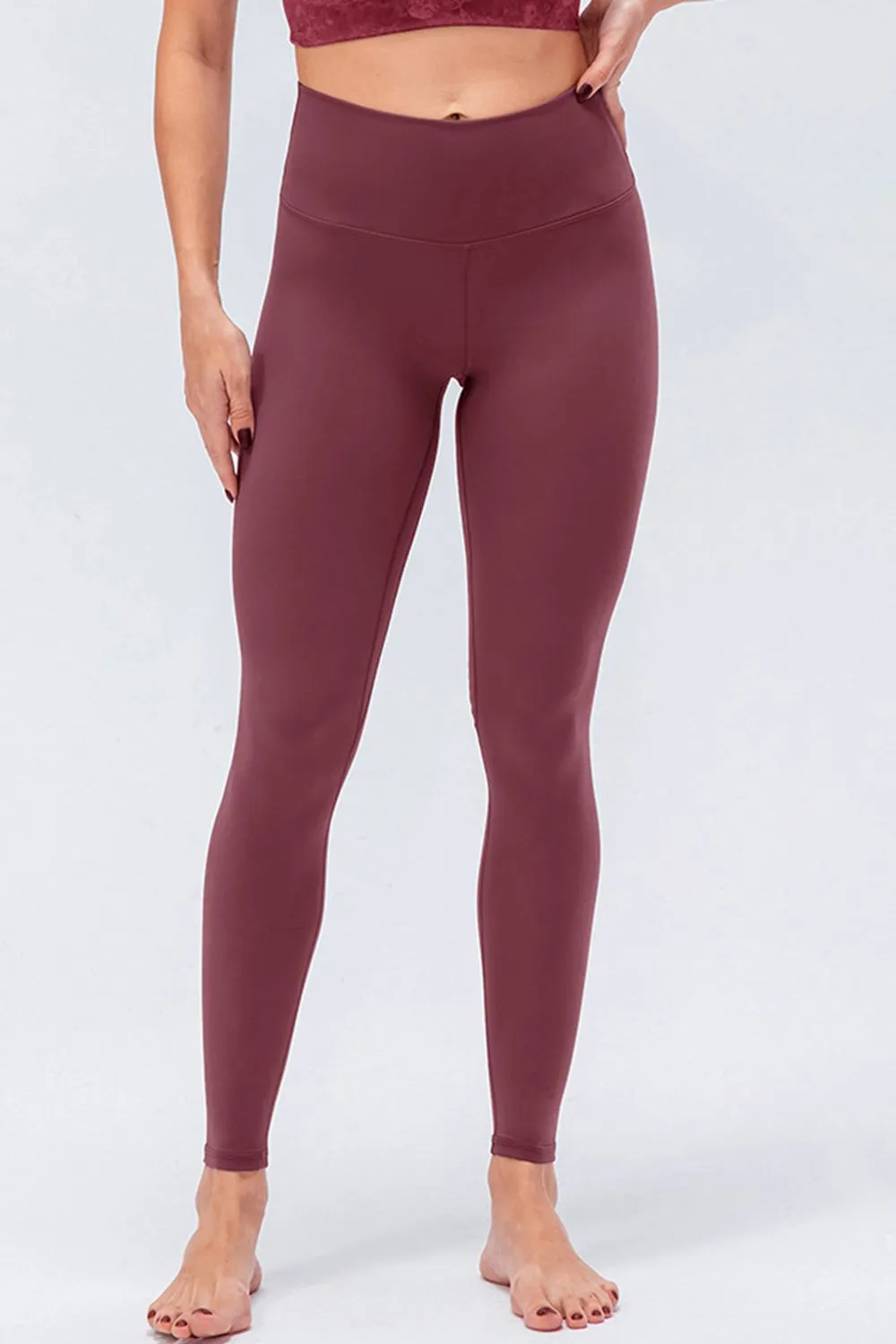 Wide Waistband Slim Fit Active Leggings, image 4