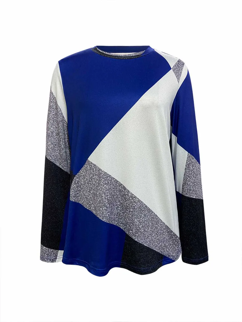 Color Block Round Neck T-Shirt, image 3