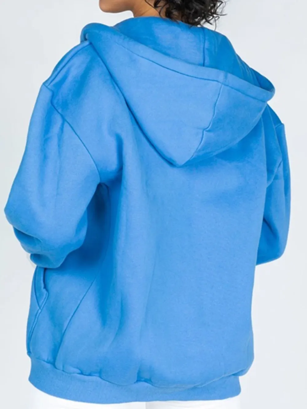 Zip-Up Drawstring Hoodie, image 9