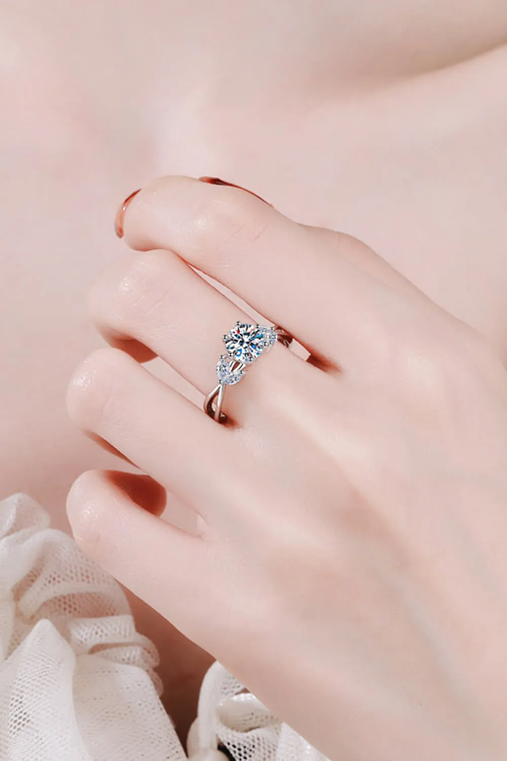 Come With Me 1 Carat Moissanite Ring, image 4