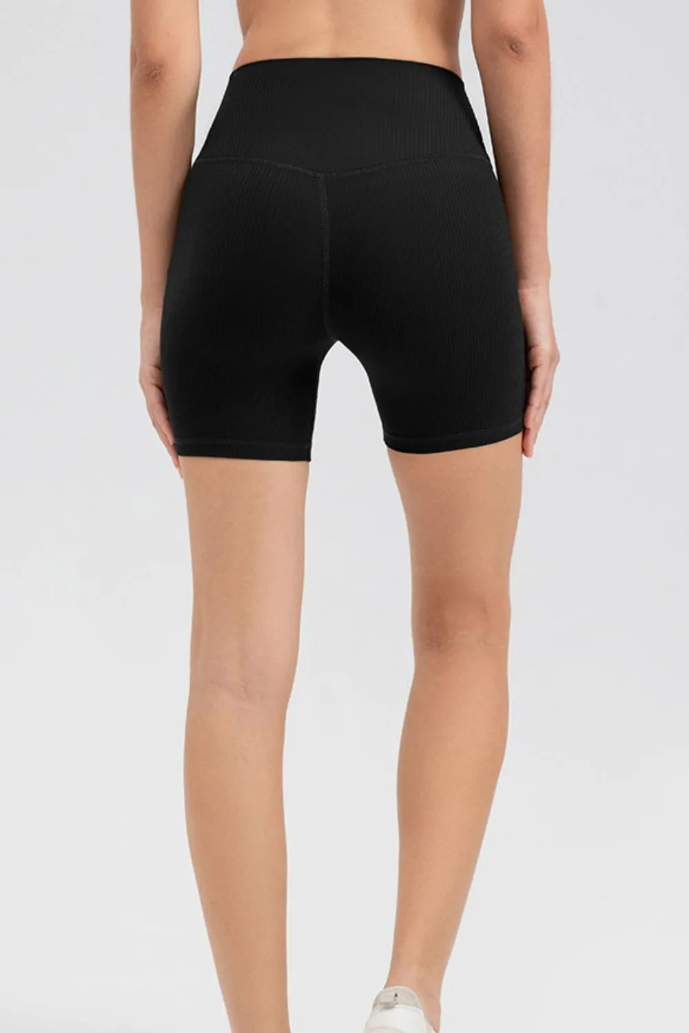 Wide Waistband Slim Fit Sports Shorts, image 3
