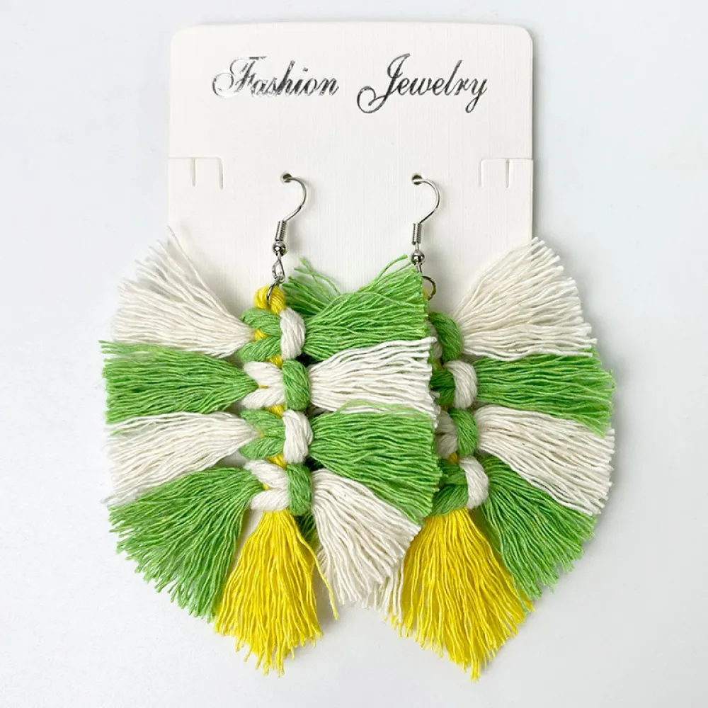 Fringe Detail Dangle Earrings, image 5