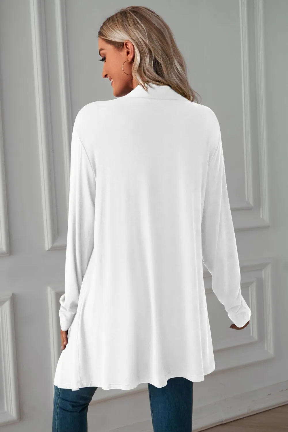 Open Front Long Sleeve Cardigan, image 9
