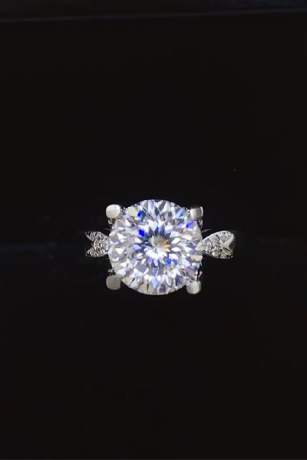 2 Carat Moissanite 925 Sterling Silver Ring, image 5