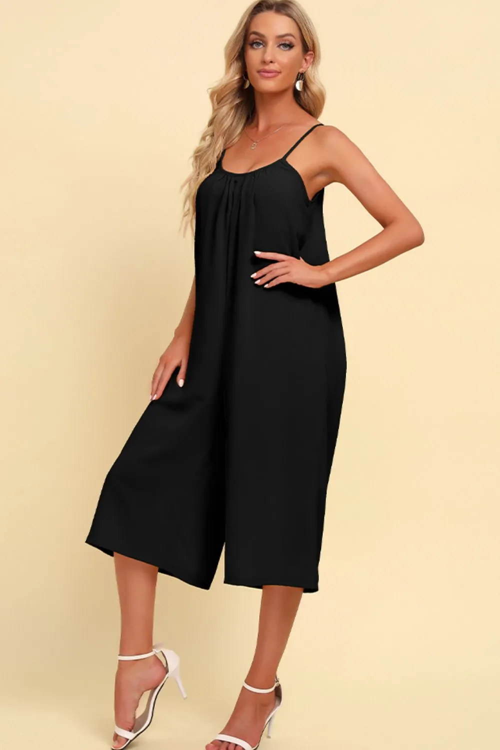 Spaghetti Strap Scoop Neck Jumpsuit, image 2