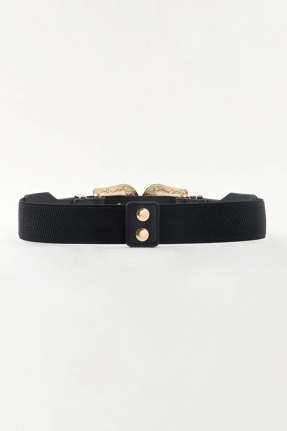 Symmetrical Zinc Alloy Buckle PU Leather Belt, image 2