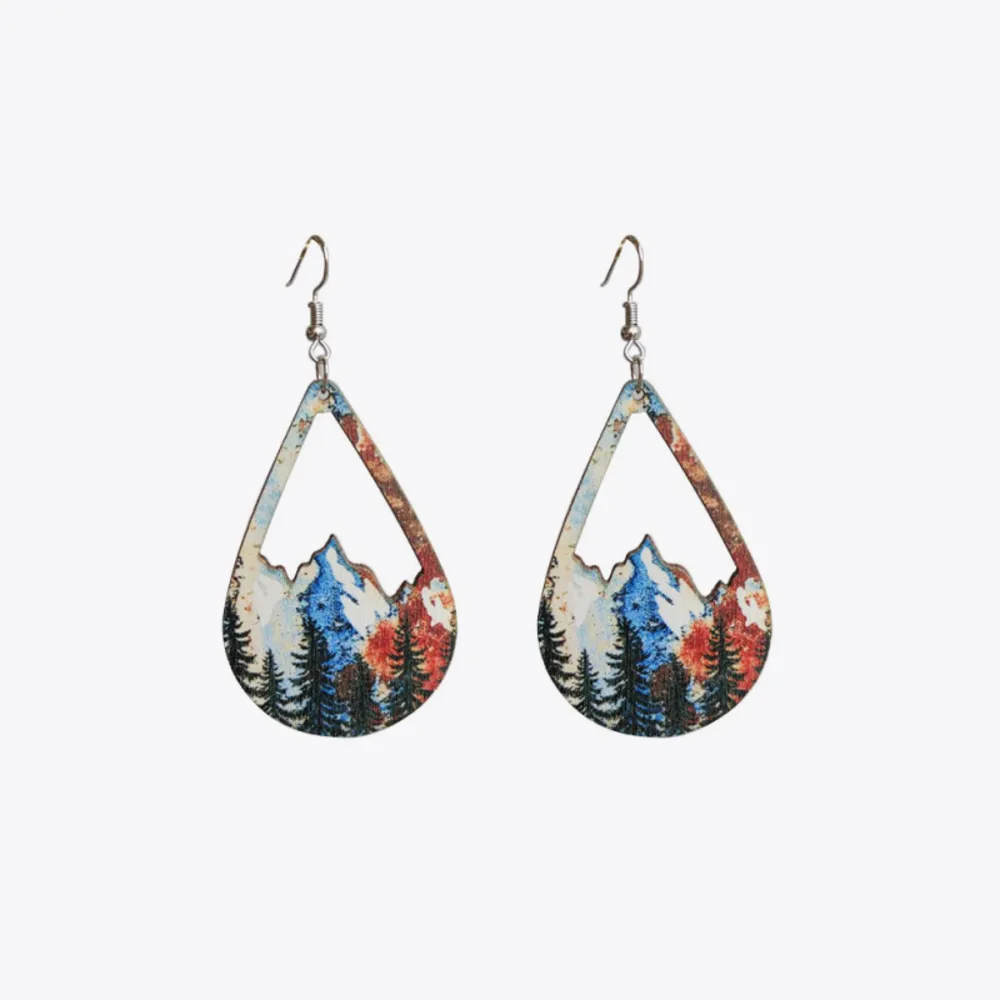 Teardrop Shape Dangle Earrings, image 2