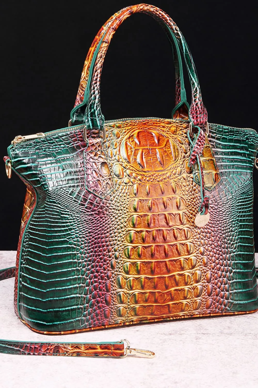Gradient PU Leather Handbag, image 4