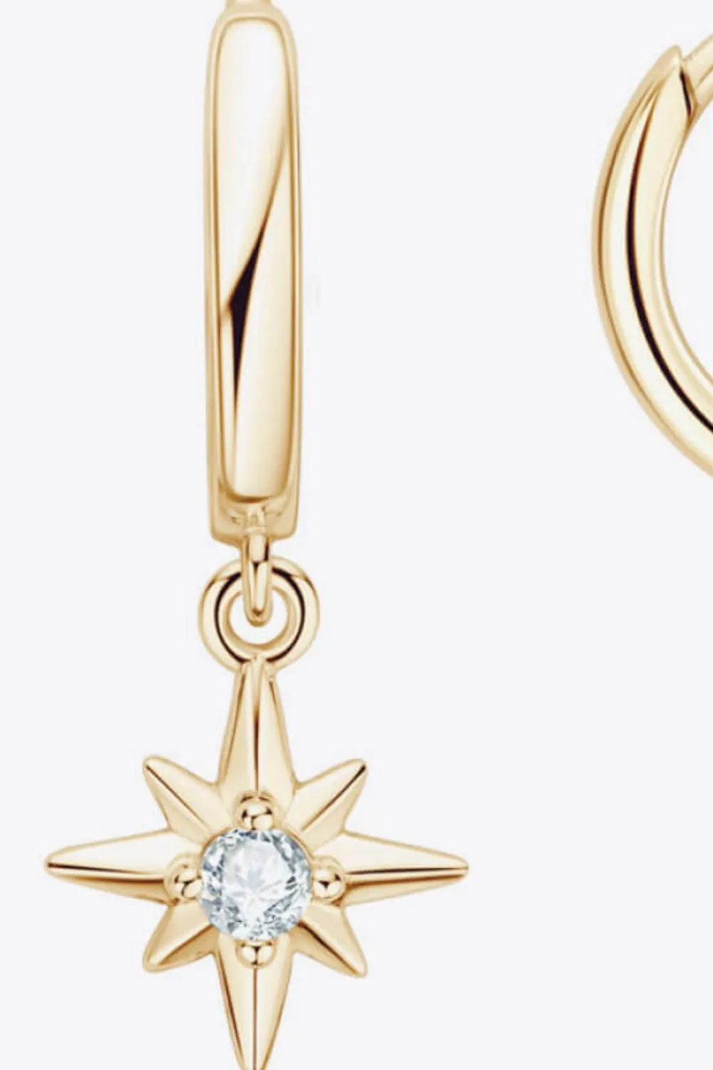 Moissanite Star Drop Earrings, image 6