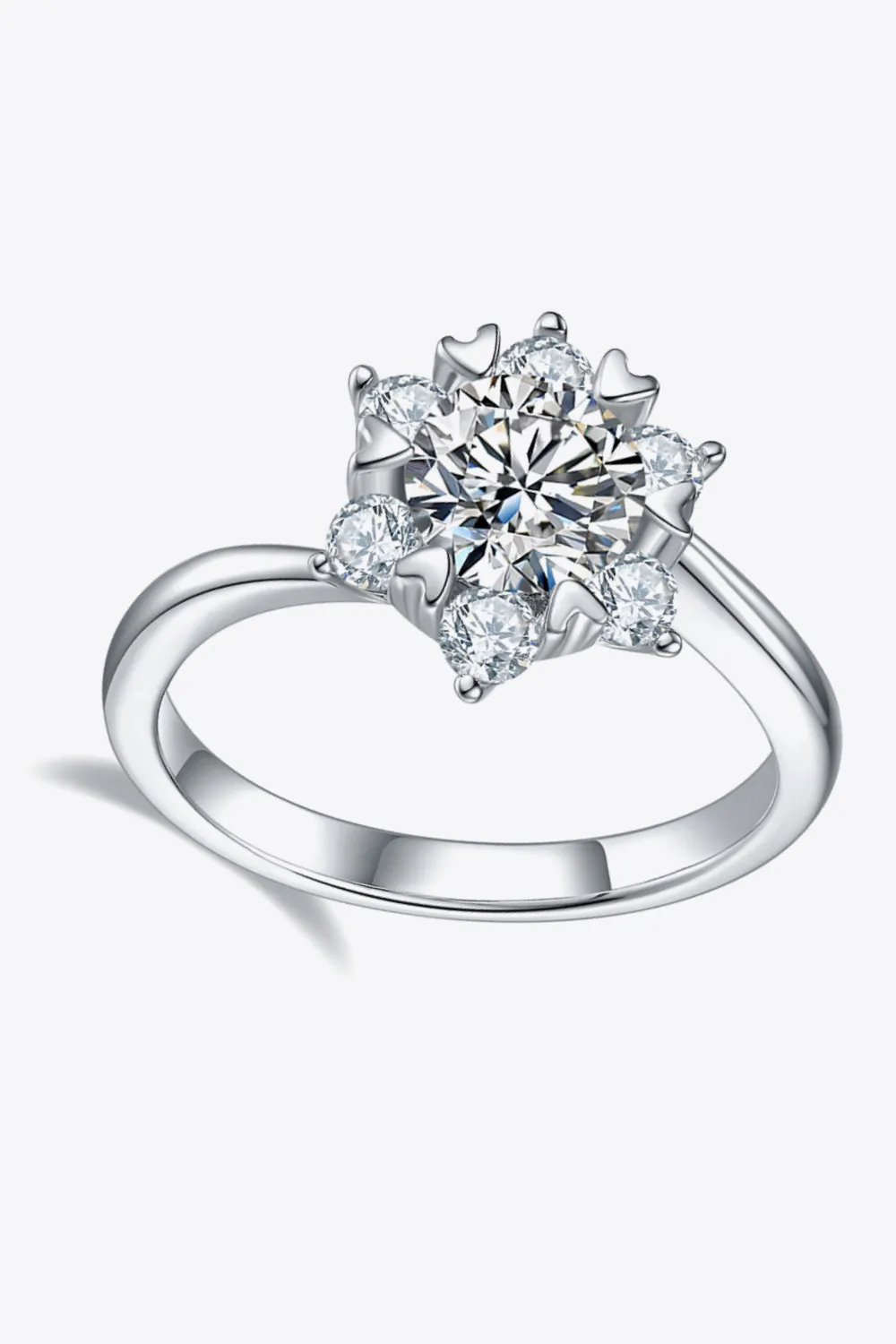 1 Carat Moissanite Zircon Ring, image 2