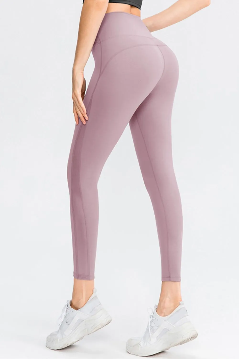 Wide Waistband Slim Fit Long Sports Pants, image 2