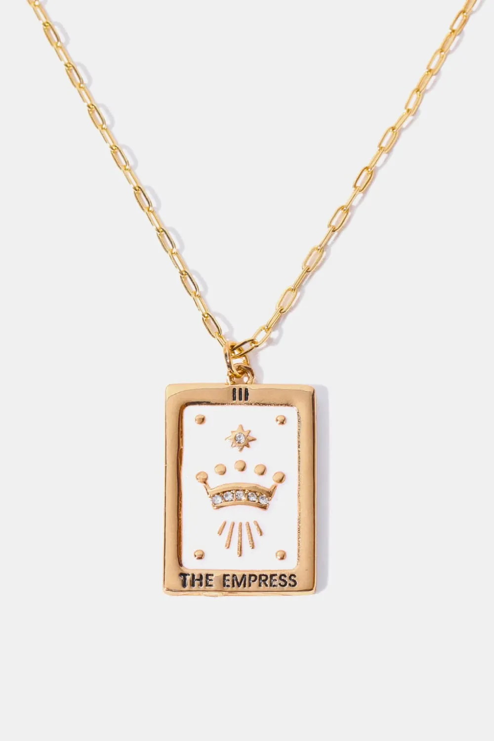 Tarot Card Pendant Copper Necklace, image 12