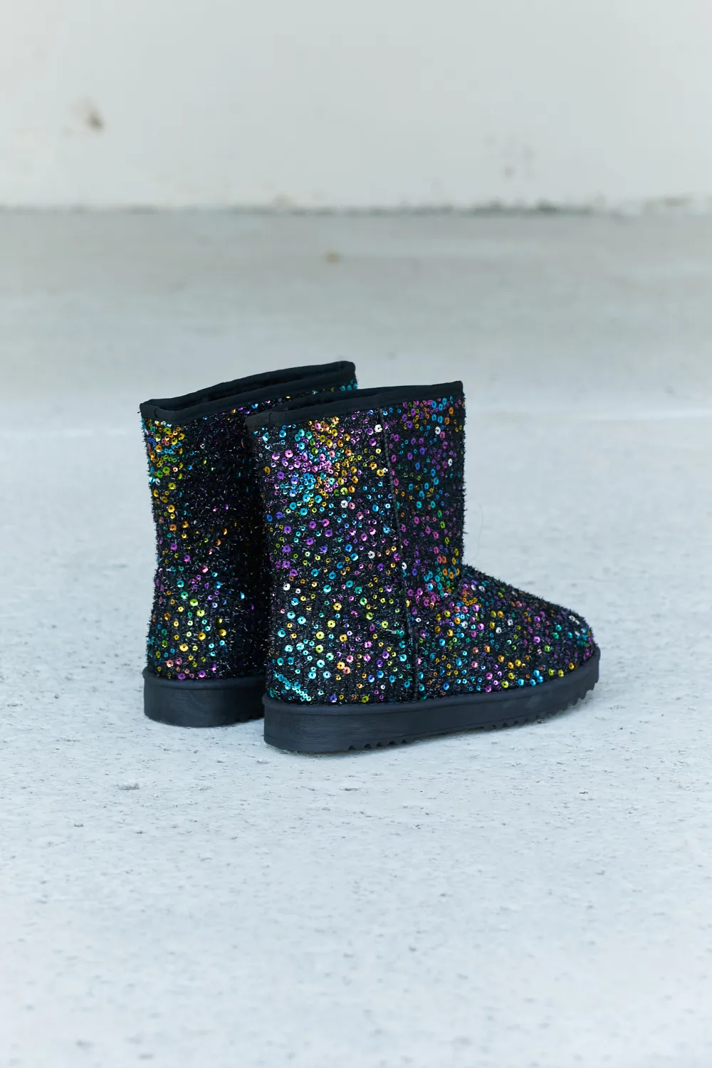 Multicolored Sequin Snow Boots, image 3