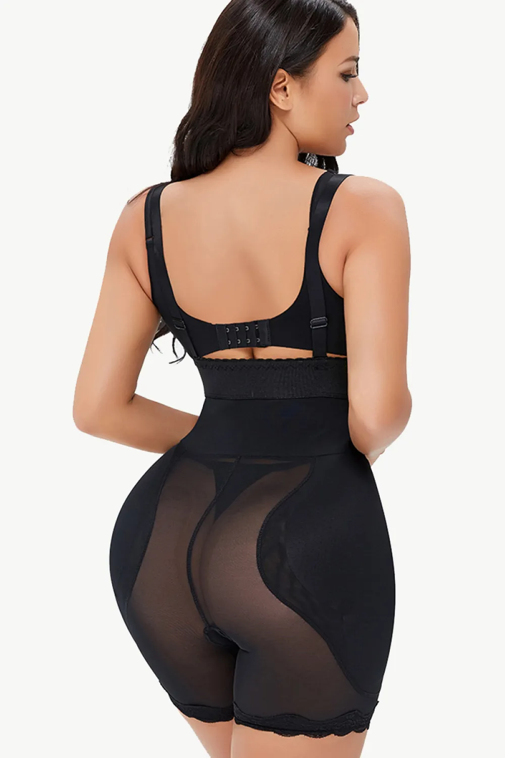 Full Size Spaghetti Strap Lace Trim Shaping Bodysuit, image 2