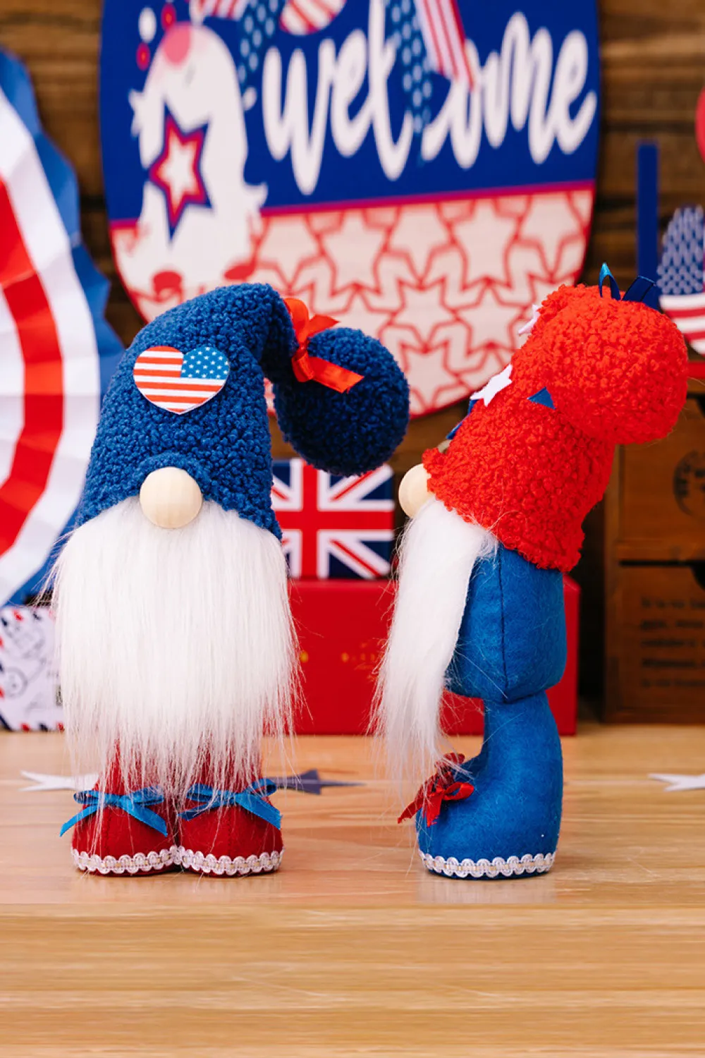 2-Piece Independence Day Knit Beard Gnomes, image 3