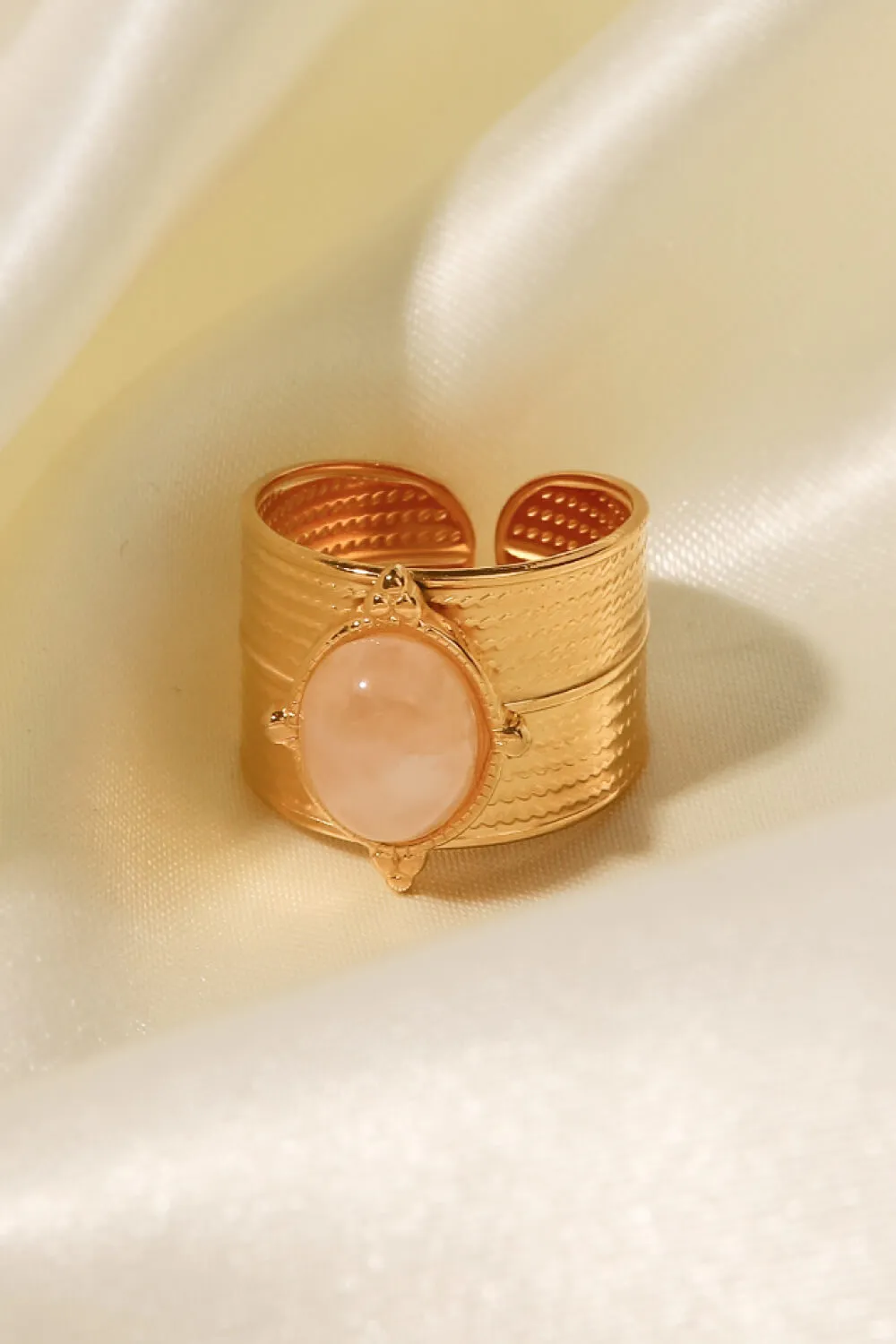 18K Gold-Plated Wide Open Ring, image 2
