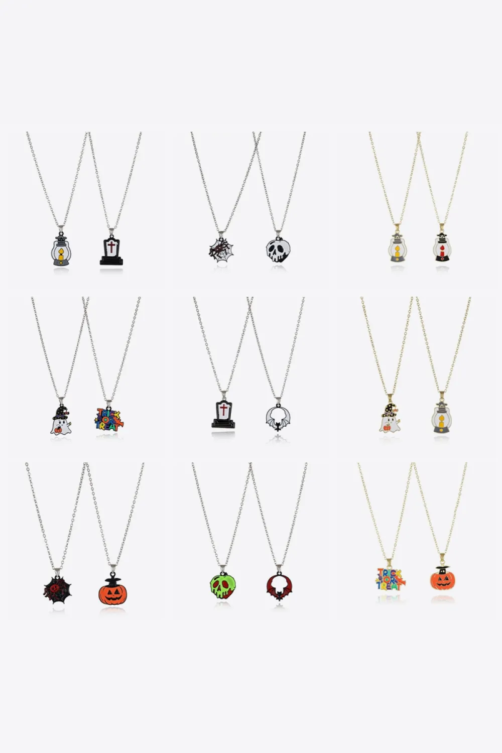 Two-Piece Halloween Theme Necklace Set, image 31