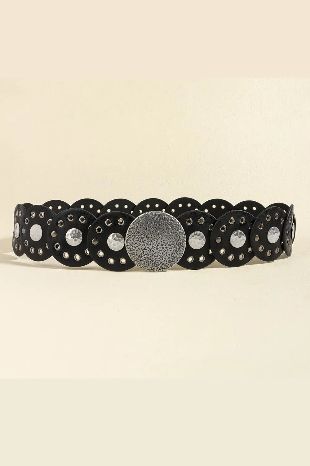 Round Shape PU Leather Belt, image 8