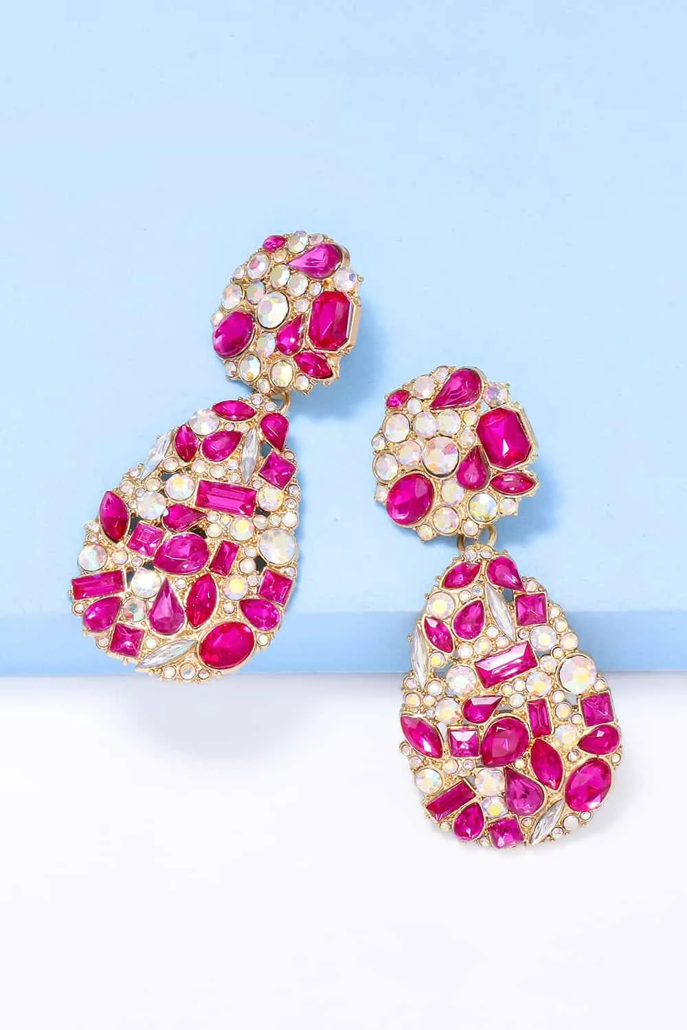 Teardrop Shape Zinc Alloy Dangle Earrings, image 9