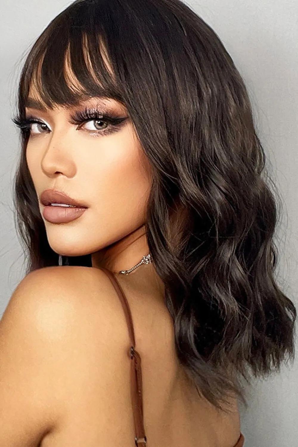 Natural Looking Synthetic Full Machine Bobo Wigs 12'', image 3