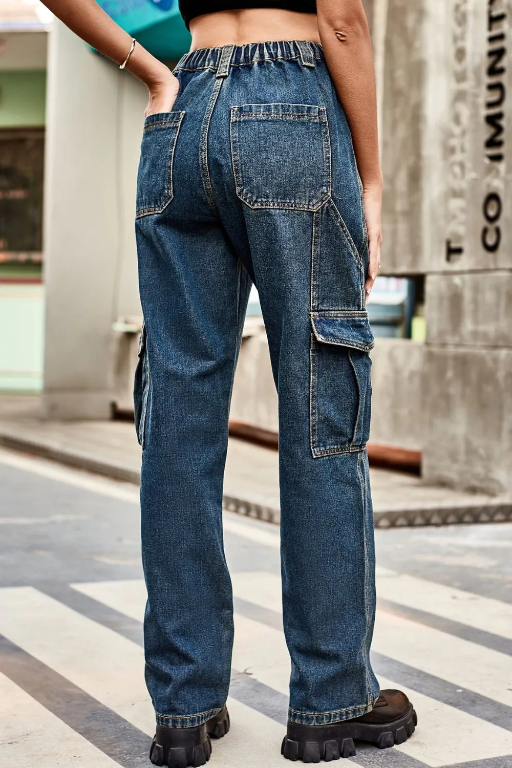 Loose Fit Long Pants with Pockets, image 4