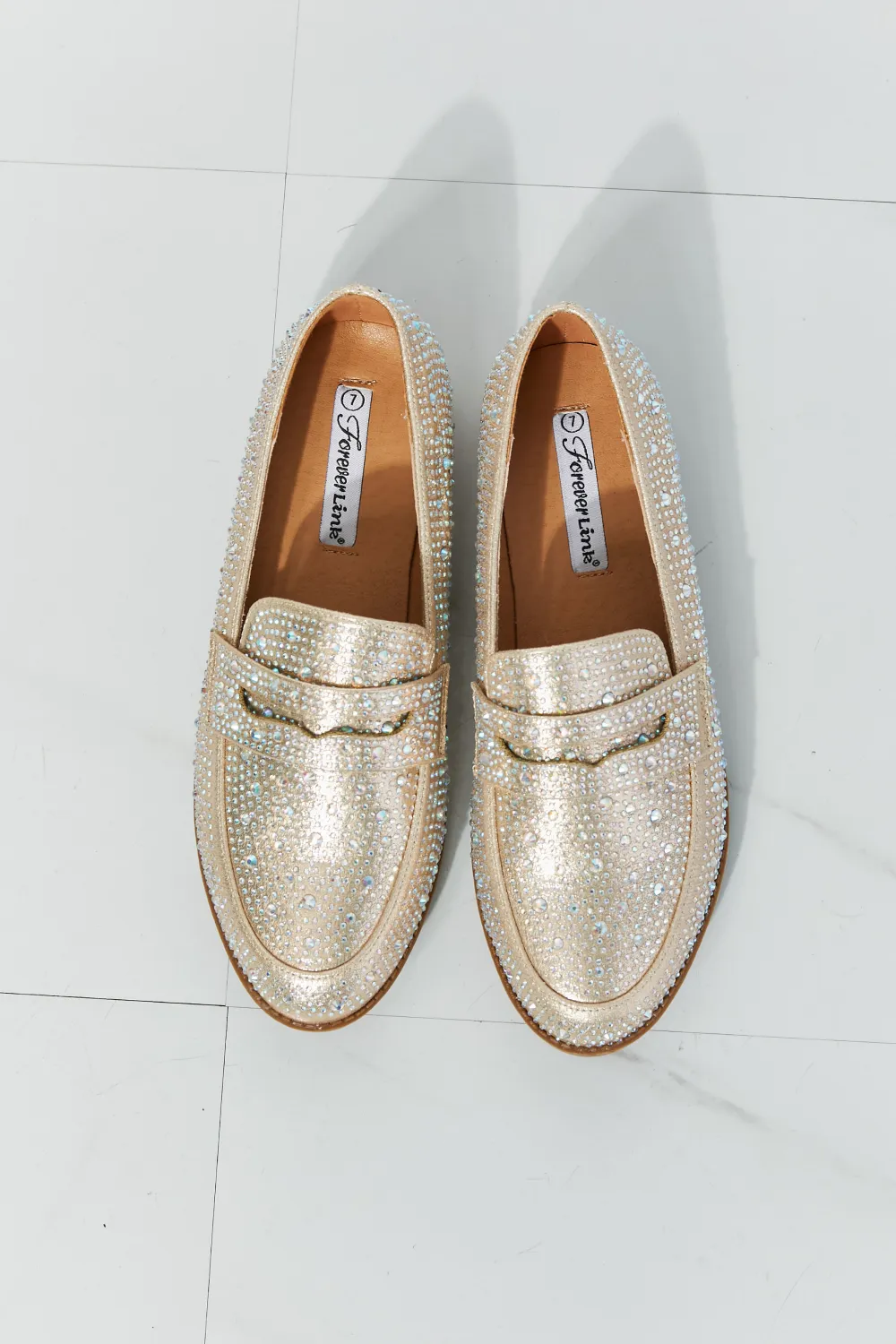 Make It Shine Rhinestone Loafers, image 3