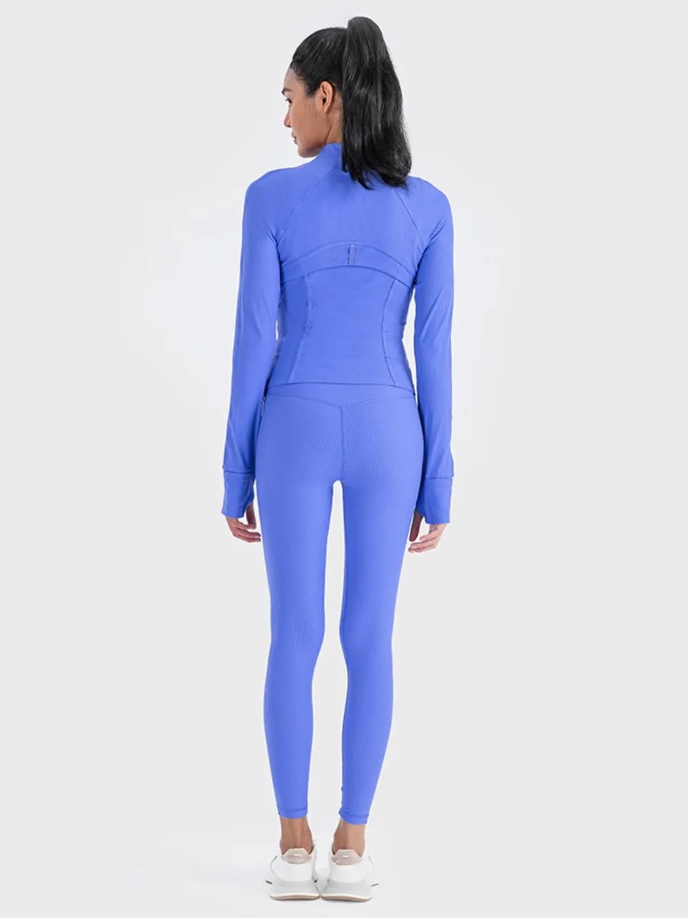 Zip-Up Long Sleeve Sports Jacket, image 3