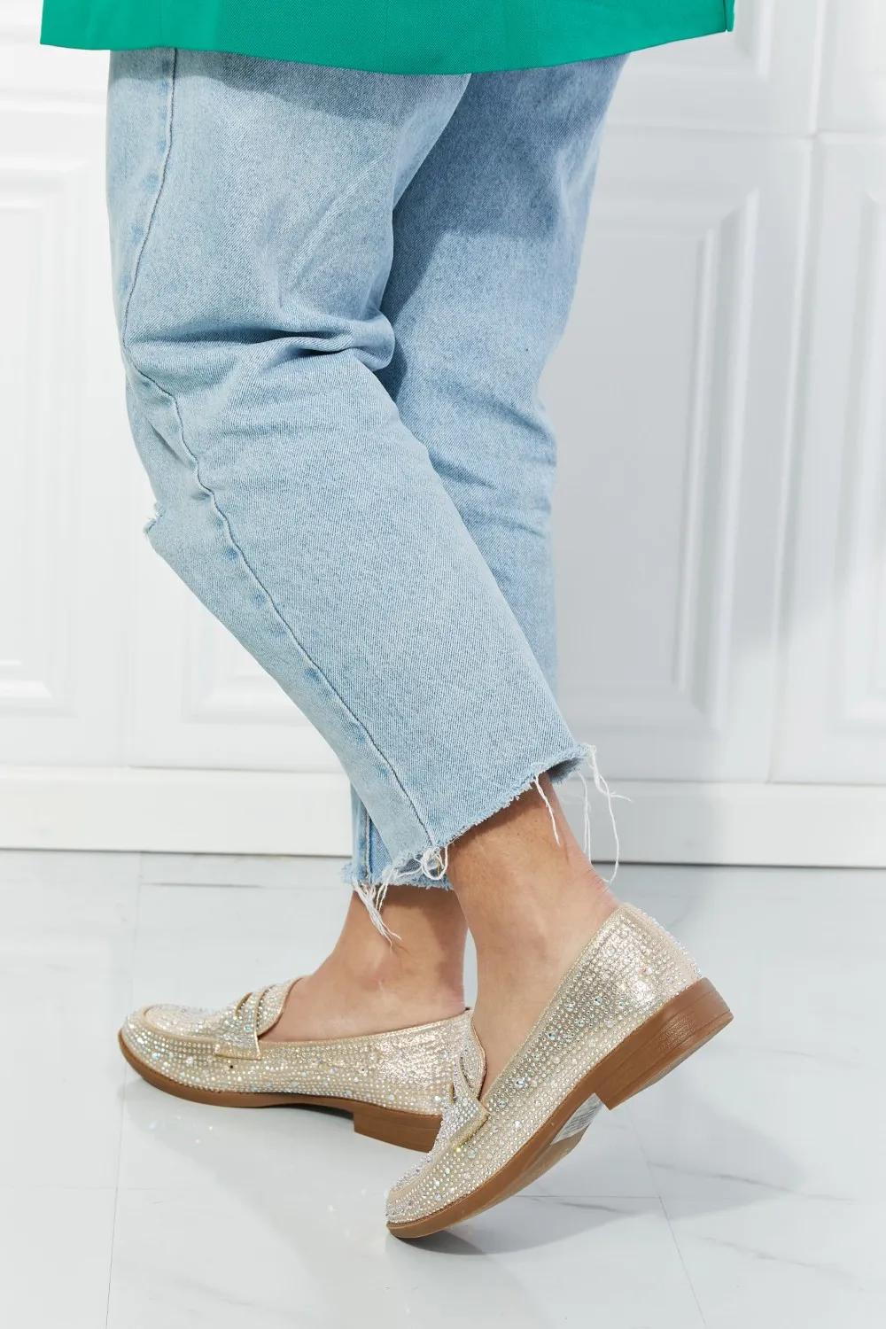 Make It Shine Rhinestone Loafers, image 4