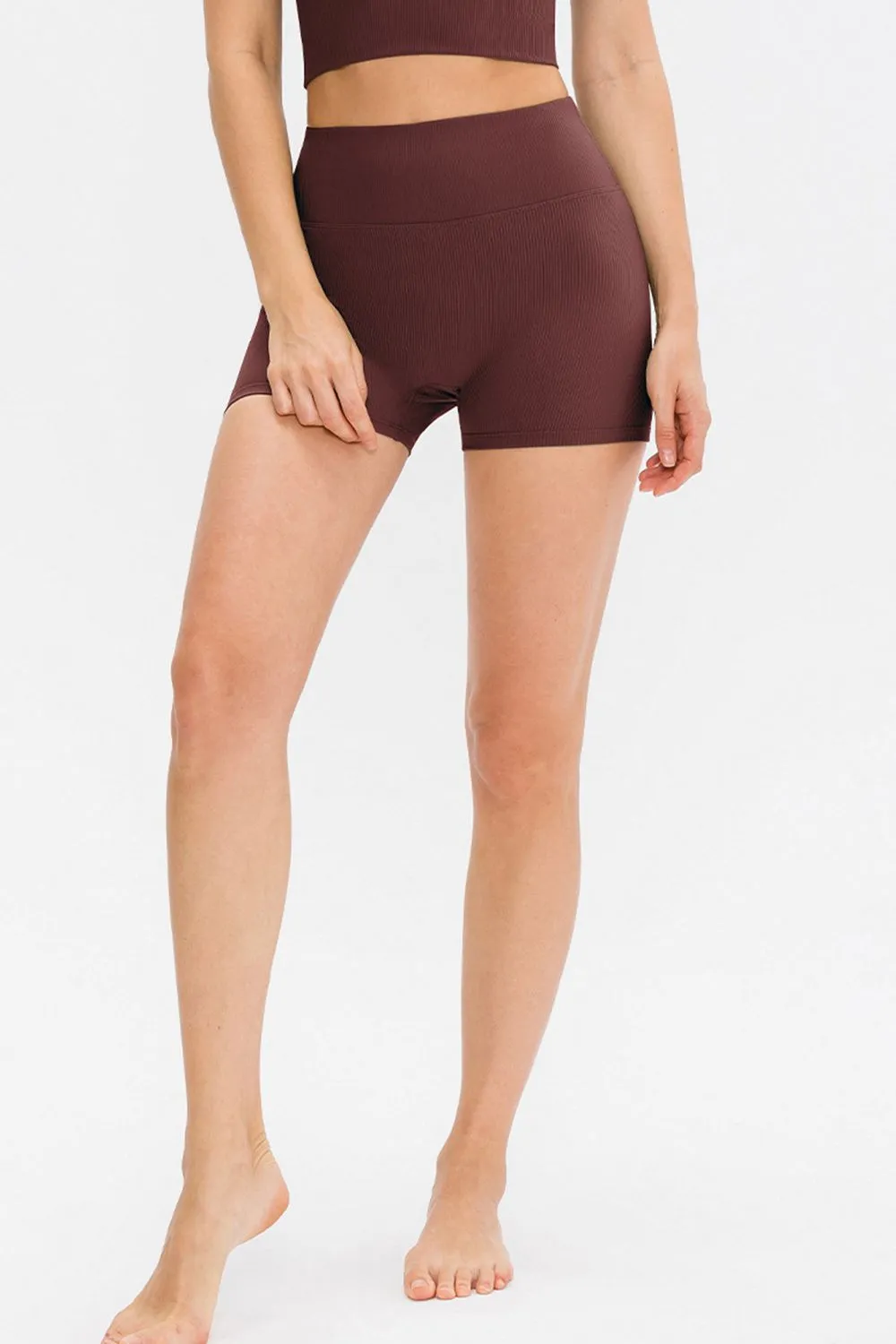 Slim Fit Wide Waistband Sports Shorts, image 6