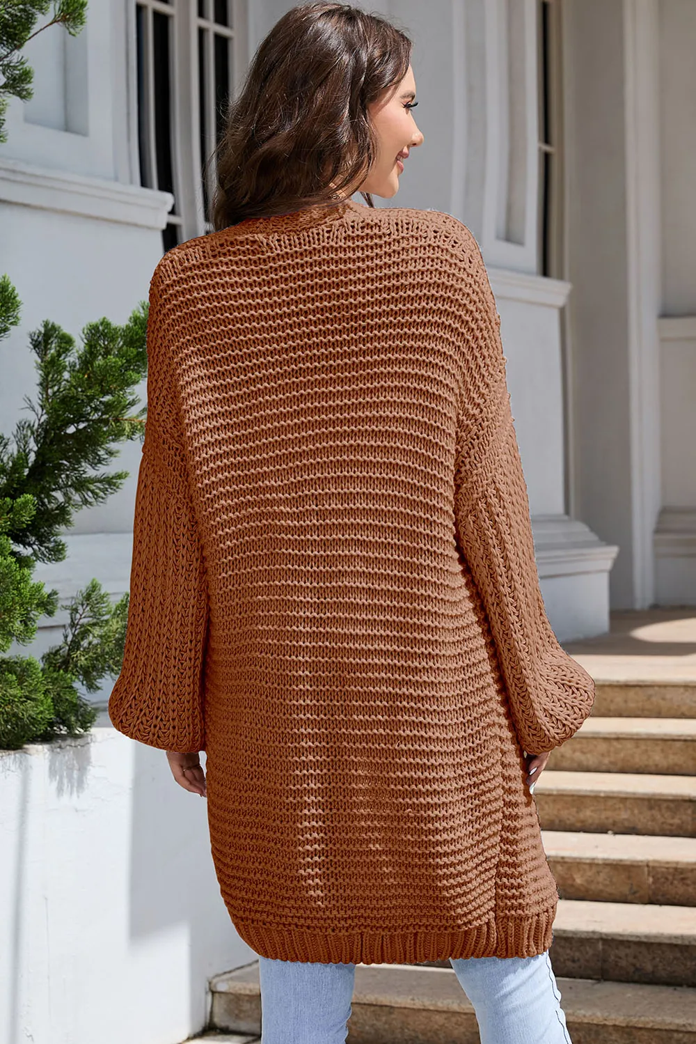 Open Front Longline Cardigan, image 9