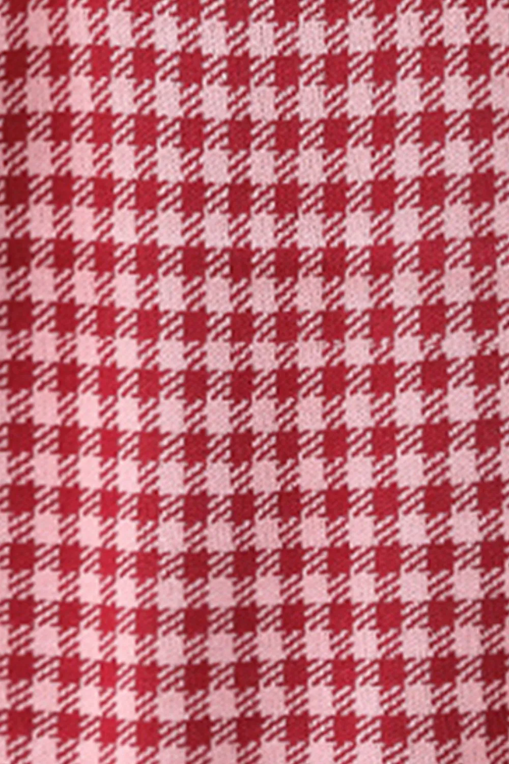 Plaid Round Neck Sleeveless Knit Top, image 3