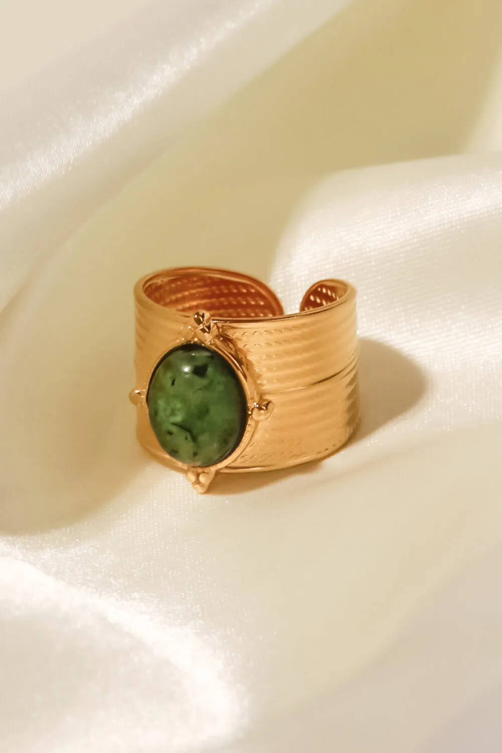 18K Gold-Plated Wide Open Ring, image 3