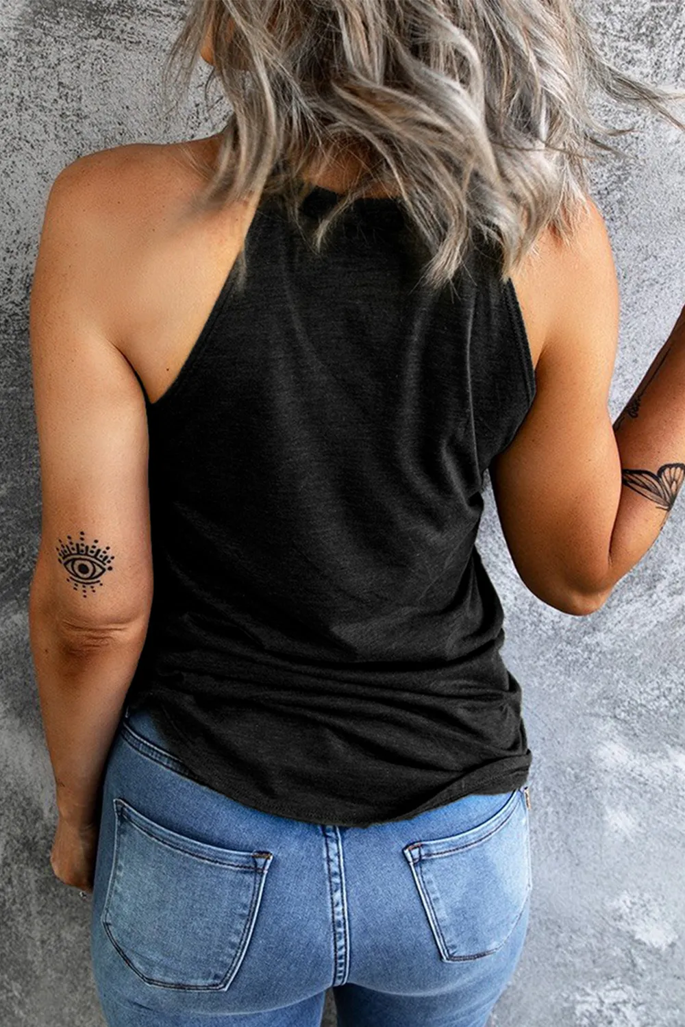 Sunflower Graphic Round Neck Tank, image 2