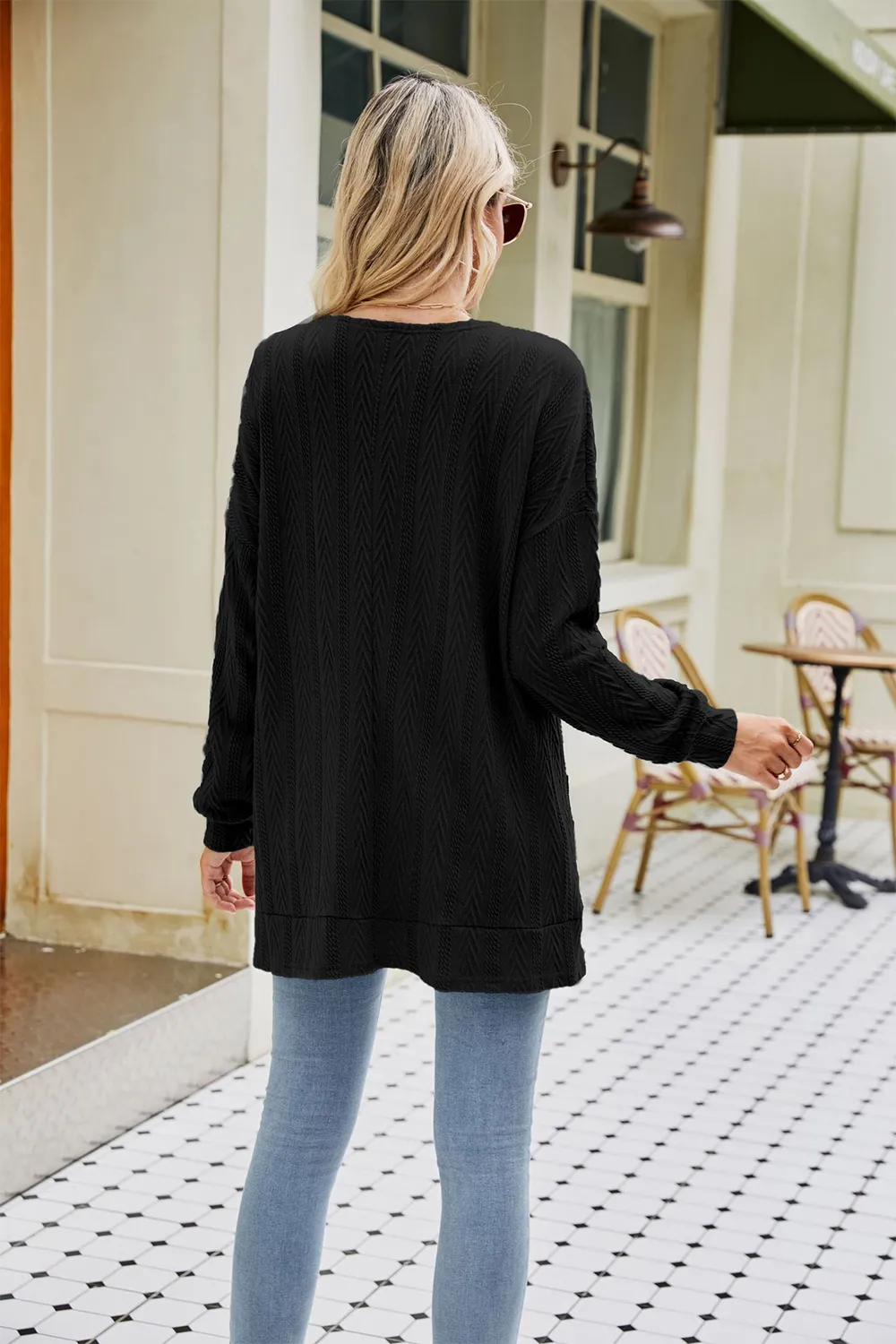 Long Sleeve Pocketed Cardigan, image 9