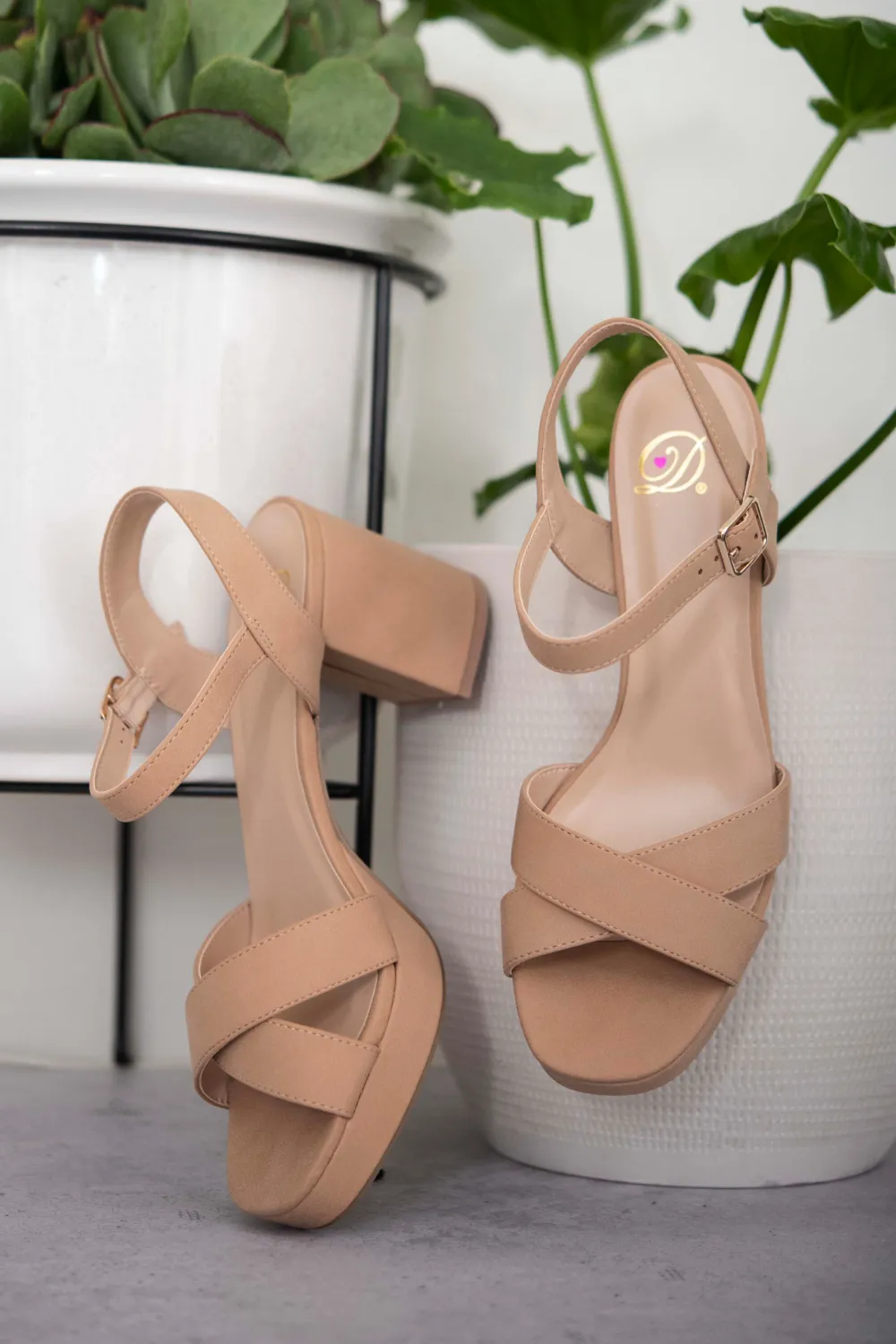 Genuine Joy Crisscross Block Heel Sandals, image 3