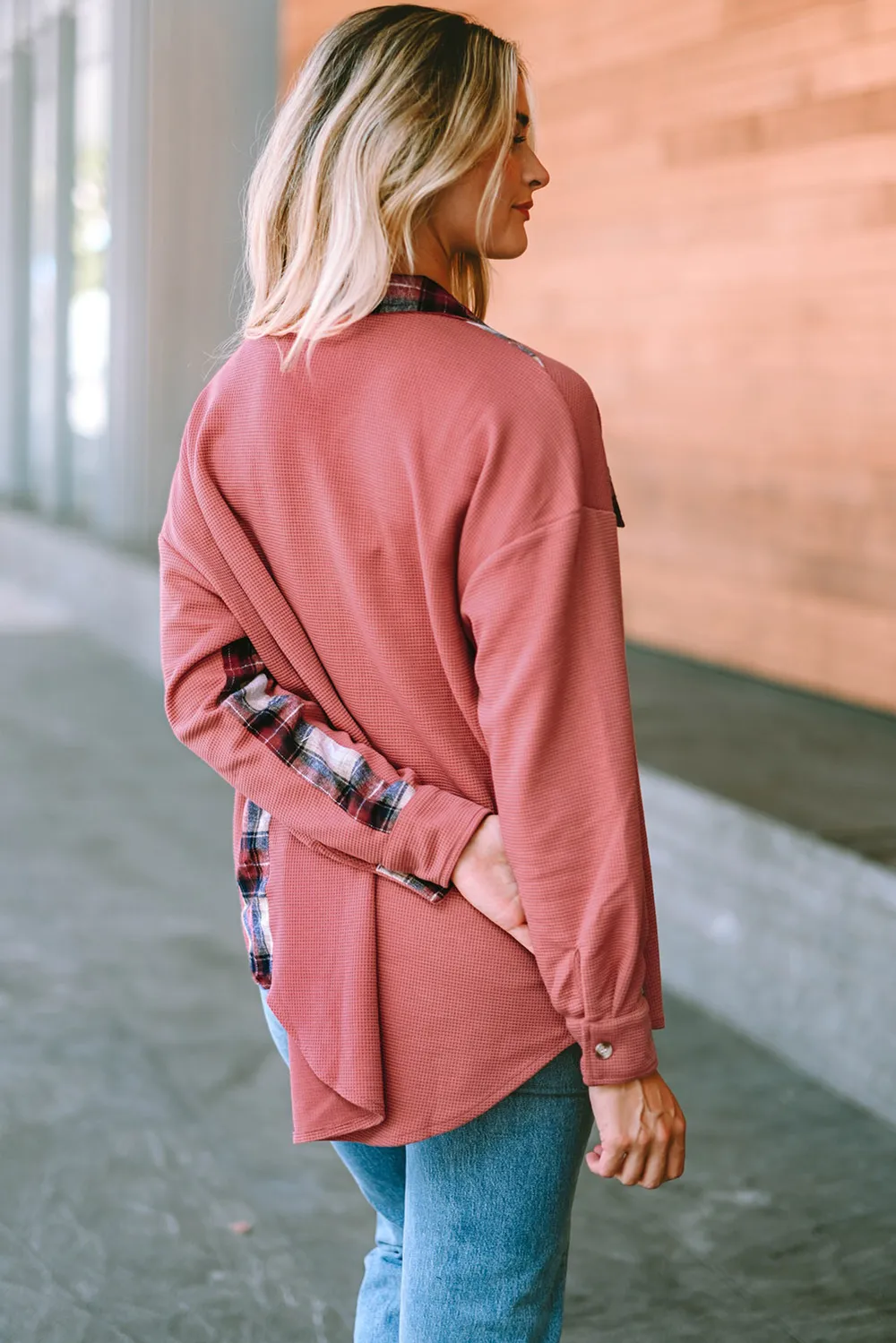 Plaid Button Down Collared Jacket, image 31