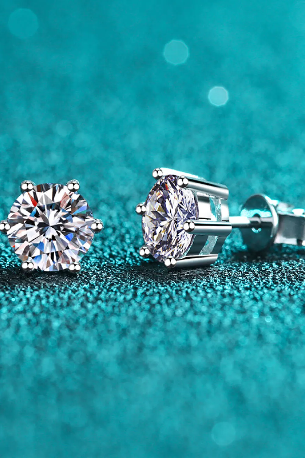 Moissanite Stud Earrings, image 2
